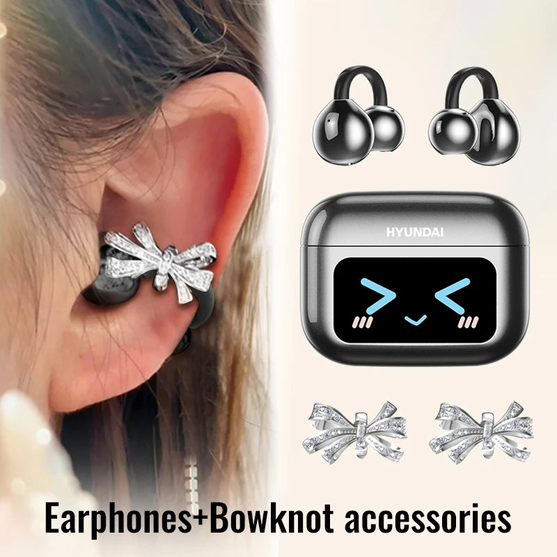 EchoGrip™ M100 ENC Ear Clip Earphones – Style, Sound, and Smart Control